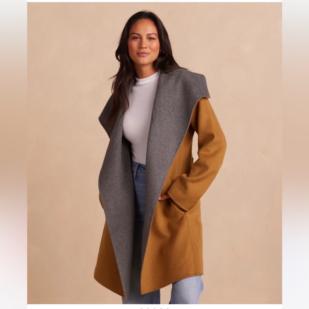 Summersalt wool wrap coat (XL)